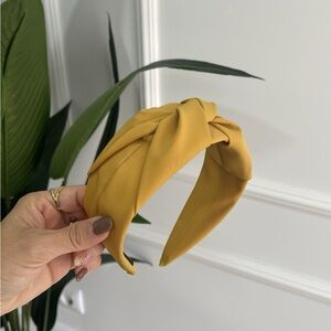 Women's Knotted Headband - Mustard Yellow